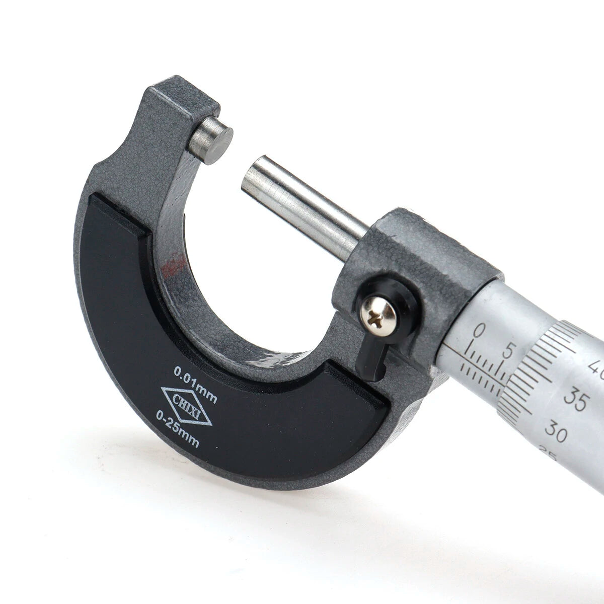 0-25mm Metric Micrometer Caliper Gauge Tool, 0.01mm Precision