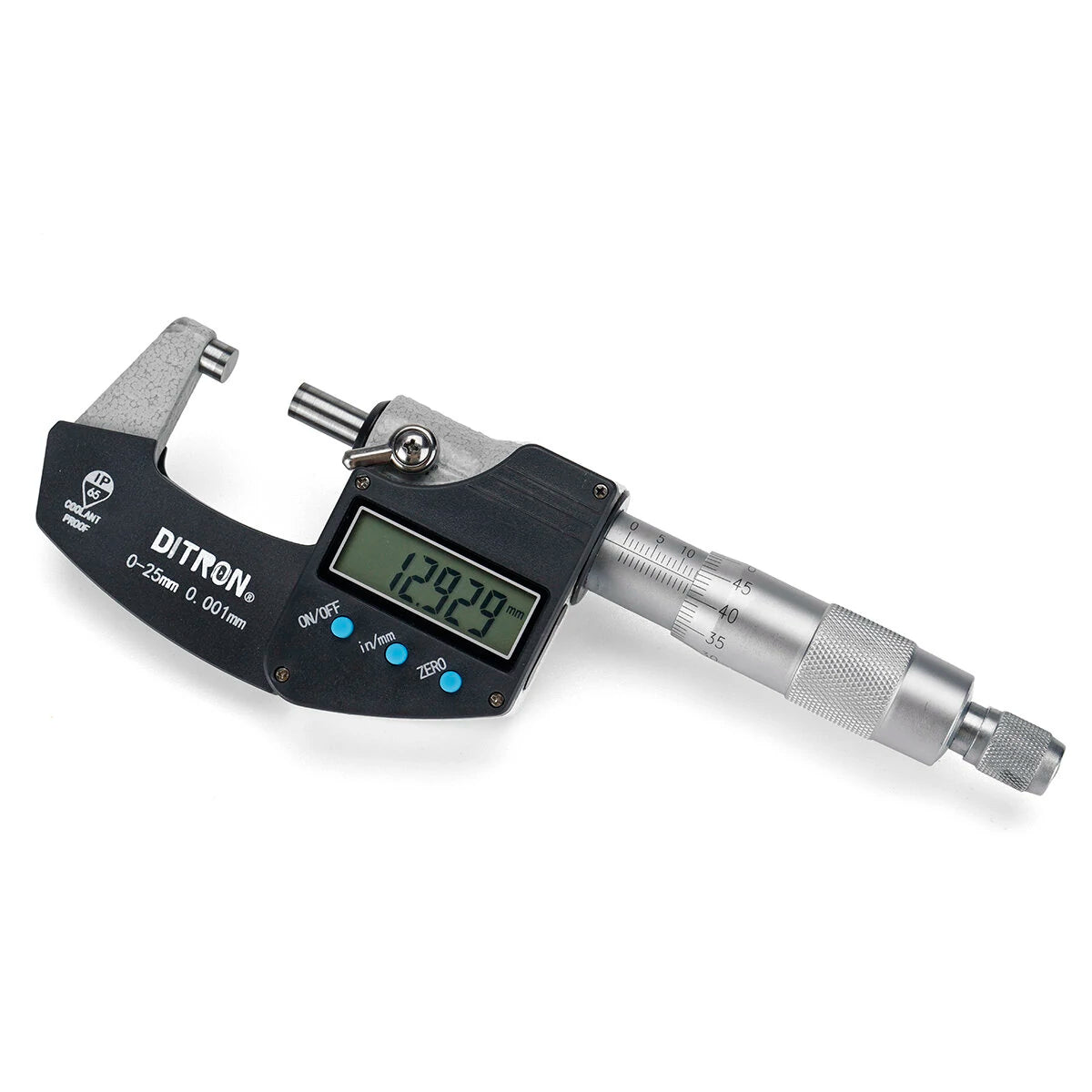 DITRON High Precision Digital Micrometer 0-50MM, 0.001MM/IN, Depth Measurement