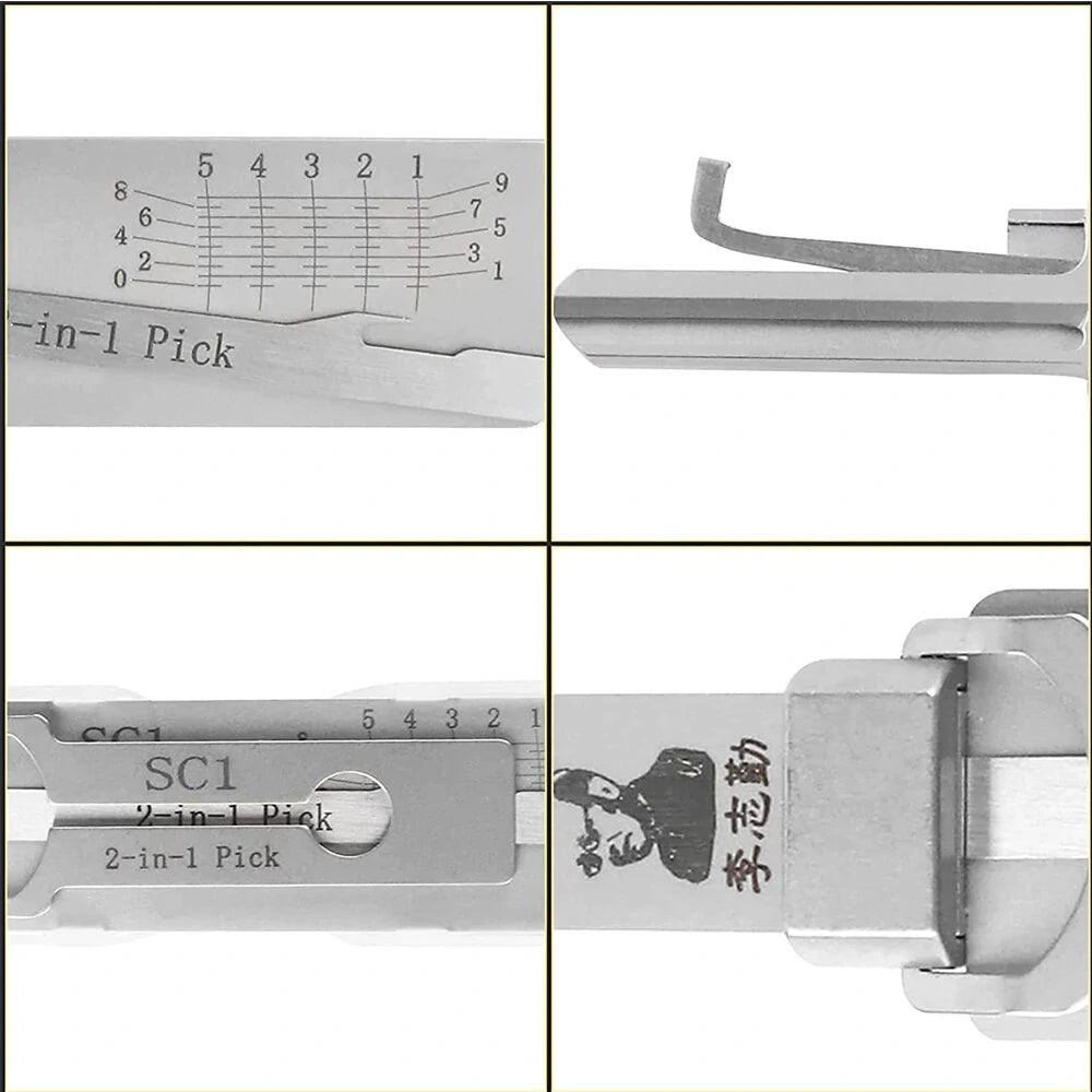 Drillpro 2-in-1 Professional Locksmith Tool KW1 SS001 SS002 SC1 SC4 Decoder