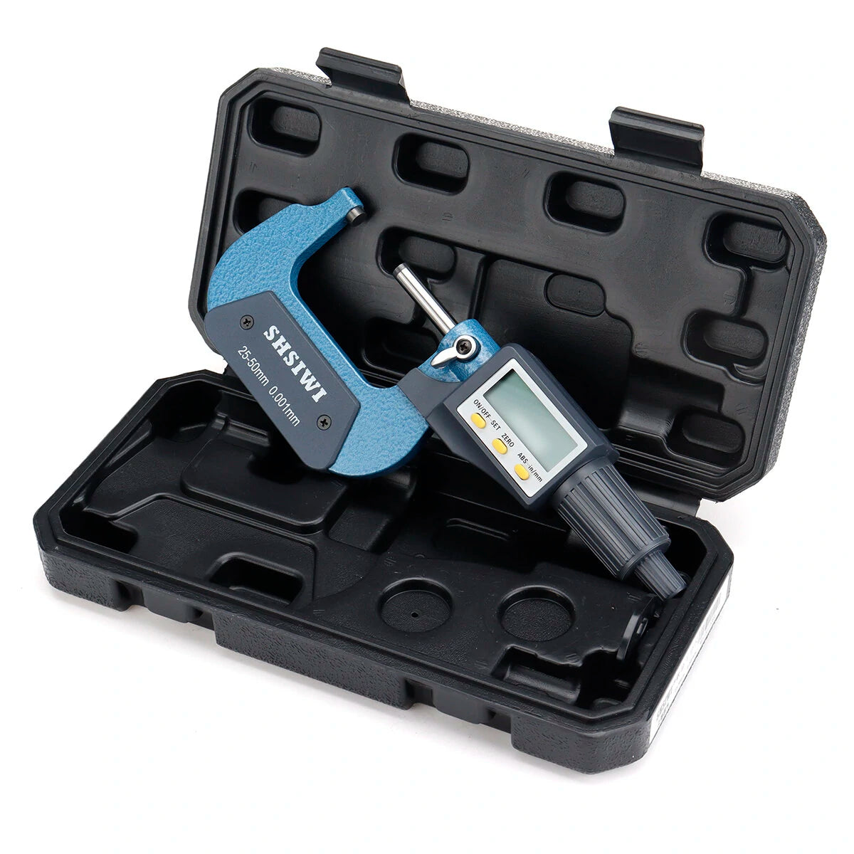 SHSIWI Digital Outside Micrometer Set 0-100mm Range 0.001mm Precision Electronic Gauge Tools