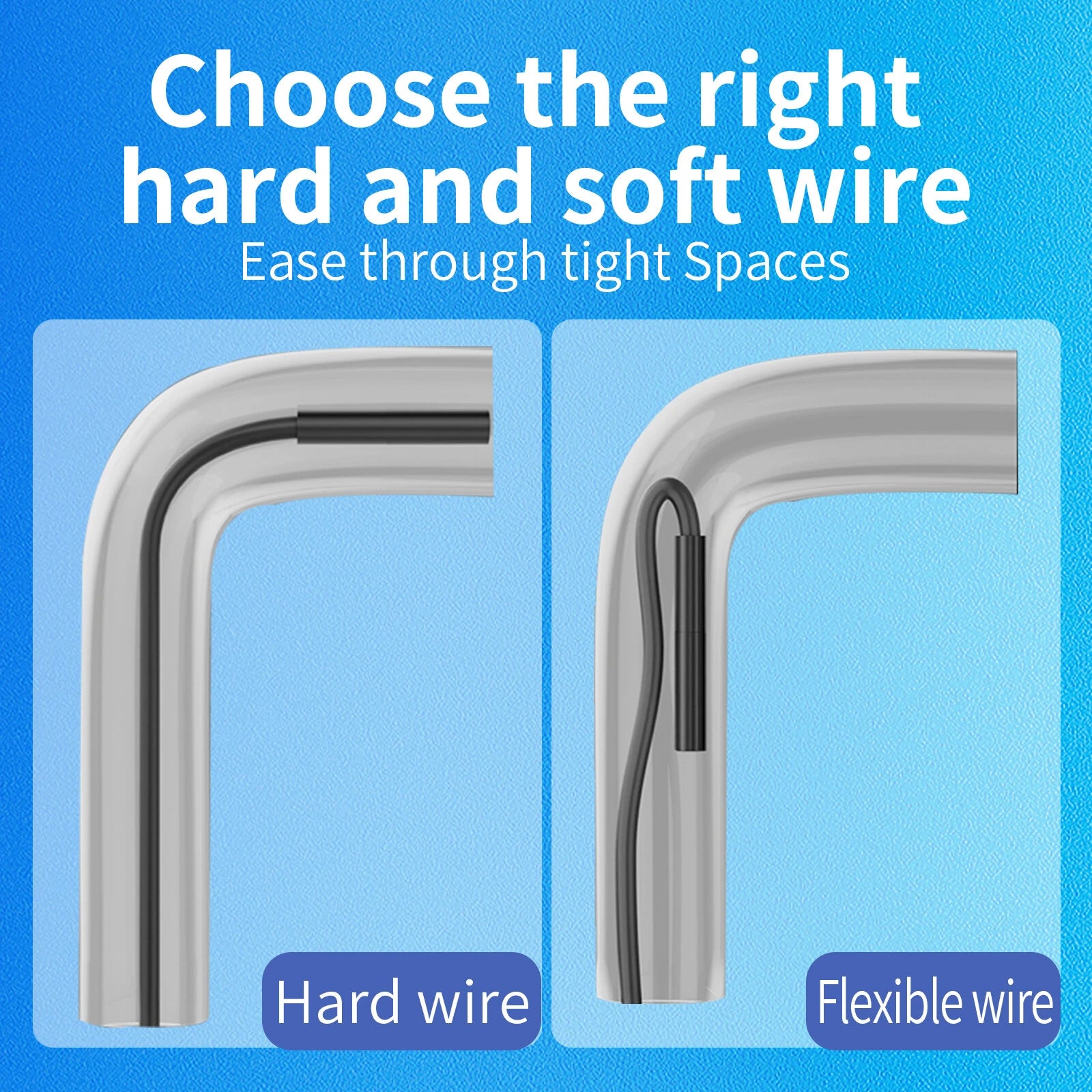 iOS Endoscope Camera 8mm for iPhone - Flexible, IP68 Waterproof, 8 LED Borescope