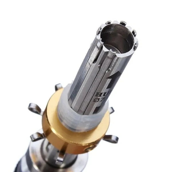 DANIU Tubular 7-Pin Lock Pick Set - 3 Piece Locksmith Tool Kit