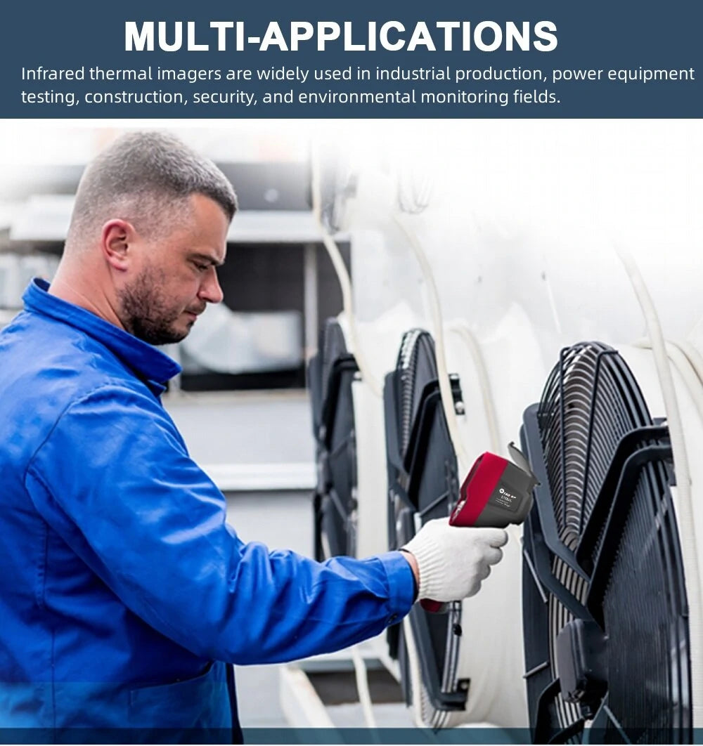 AV TOOLTOP ET692C Professional Thermal Imager with 3.2 Screen, 256x192 Infrared Resolution, -20℃ to +550℃ Auto Temperature Tracking
