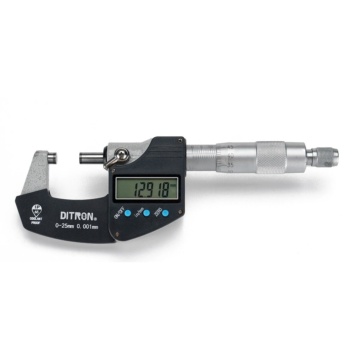 DITRON High Precision Digital Micrometer 0-50MM, 0.001MM/IN, Depth Measurement