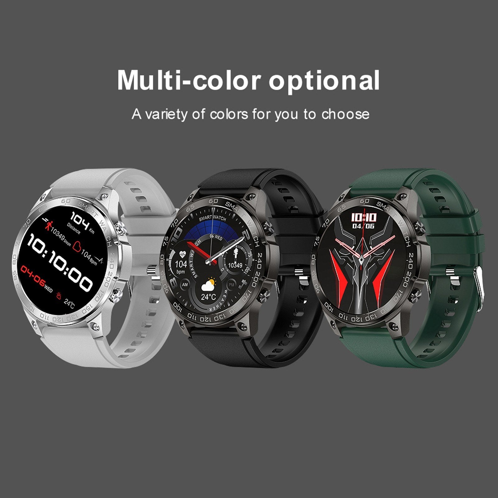 DM50 Smartwatch 1.43 HD Touchscreen, IP68 Waterproof Fitness Tracker for Android & iOS