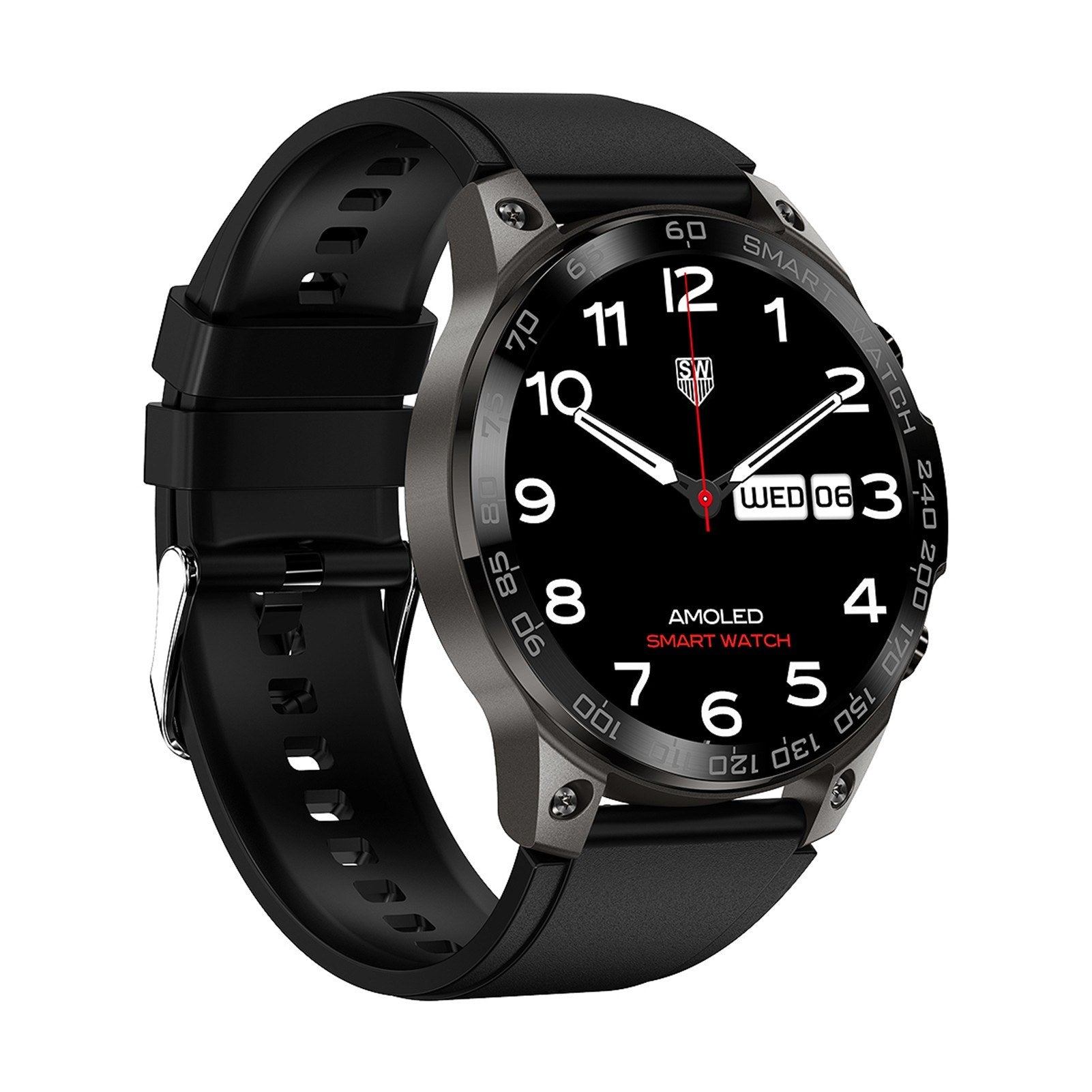 DM50 Smartwatch 1.43 HD Touchscreen, IP68 Waterproof Fitness Tracker for Android & iOS