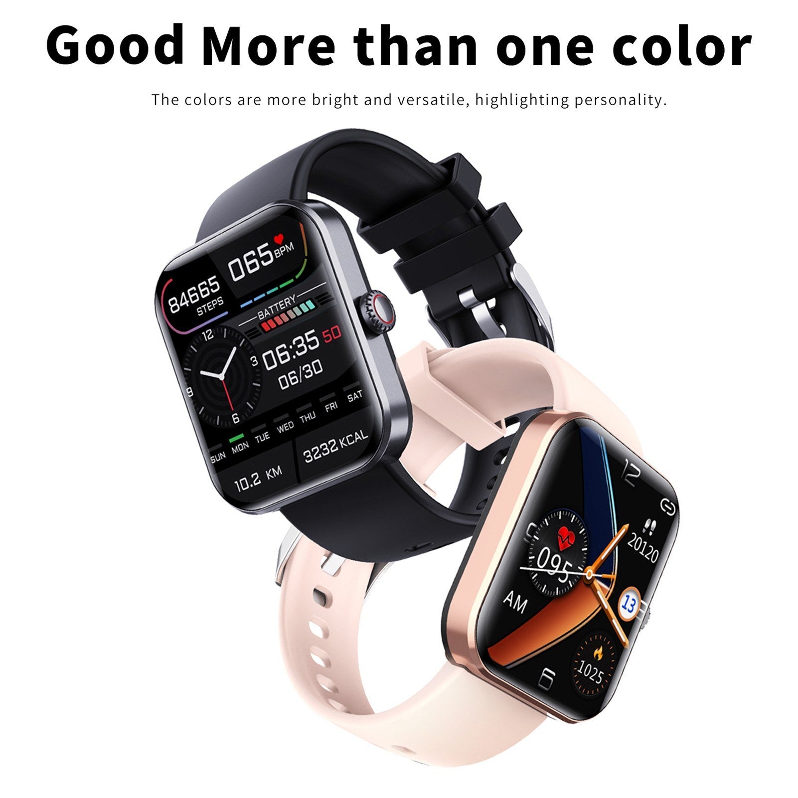 F57L 1.9-inch Touchscreen Smart Watch BT5.1 Fitness Tracker, IP67 Waterproof, Compatible with Android & iOS