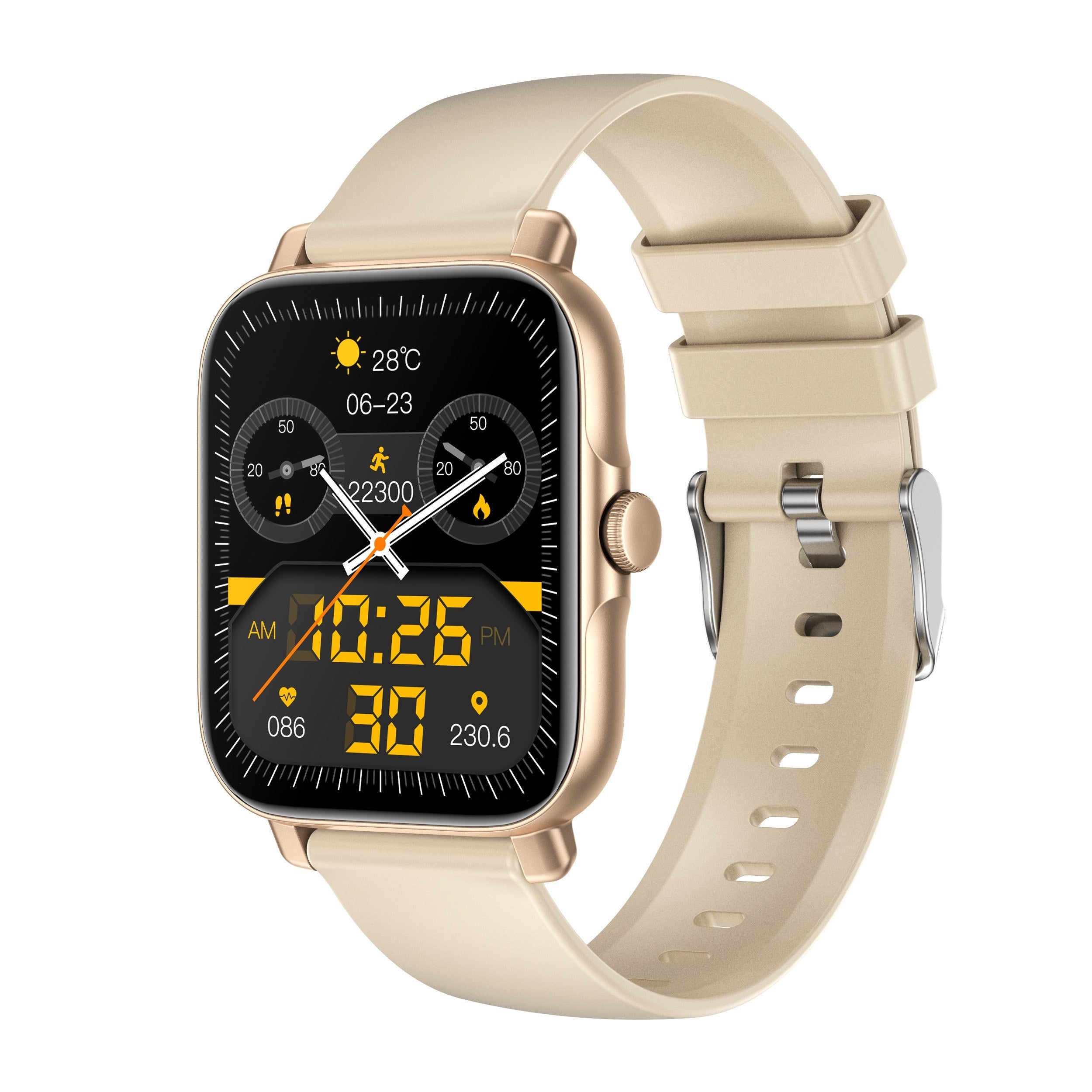 GT30 1.69 Smartwatch: Sports, Fitness Tracker, IP67 Waterproof, BT3.0+BT5.1