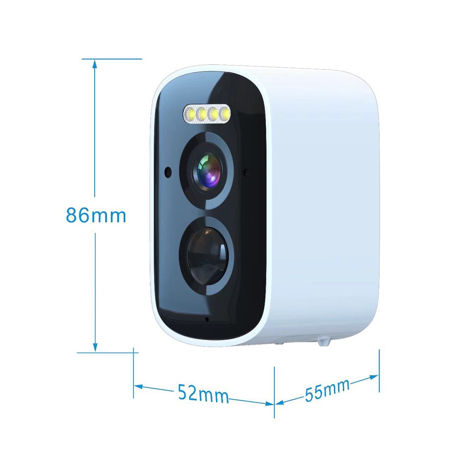 Solar Powered 2K 4MP Wireless Security Camera with WiFi and Wall Mount