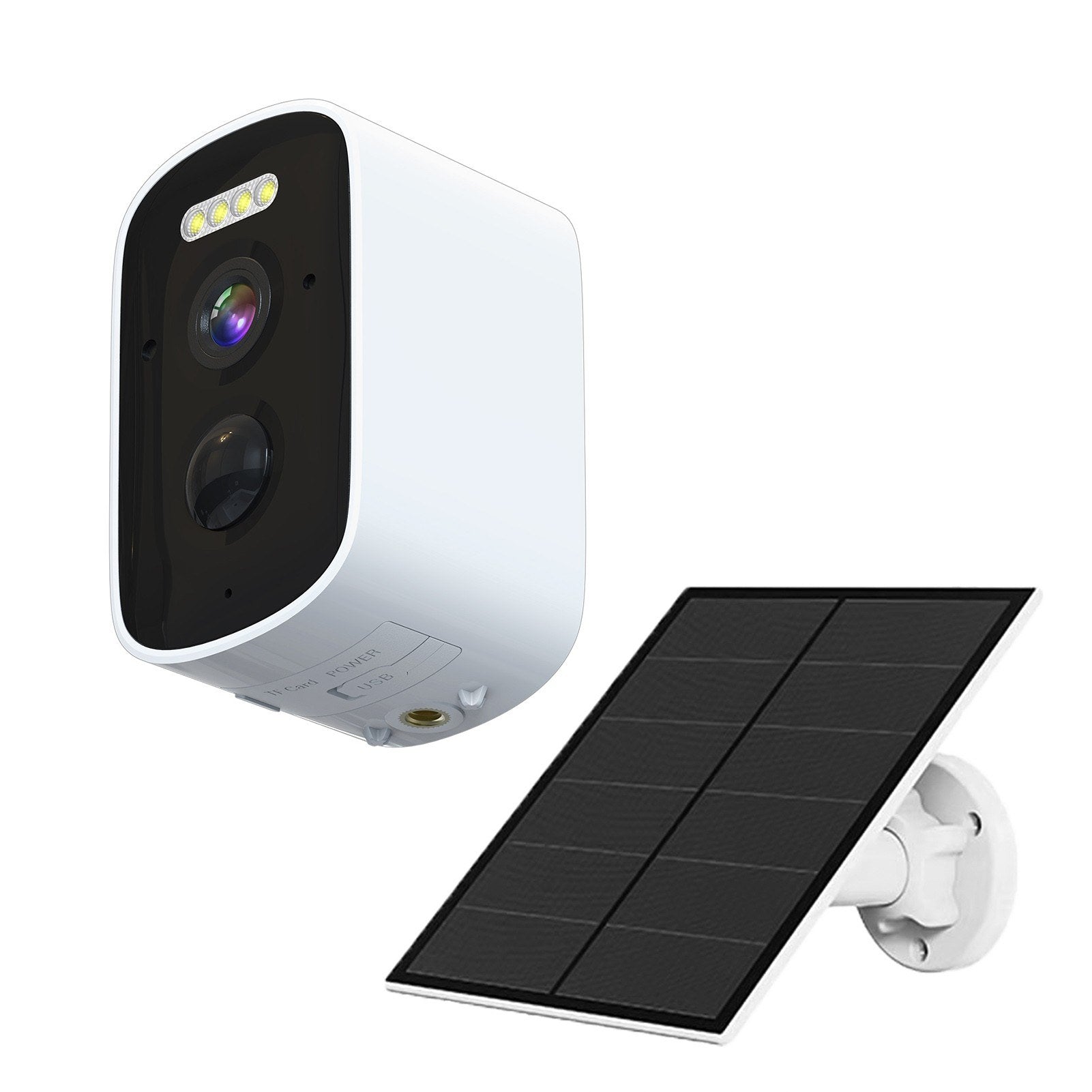 Solar Powered 2K 4MP Wireless Security Camera with WiFi and Wall Mount