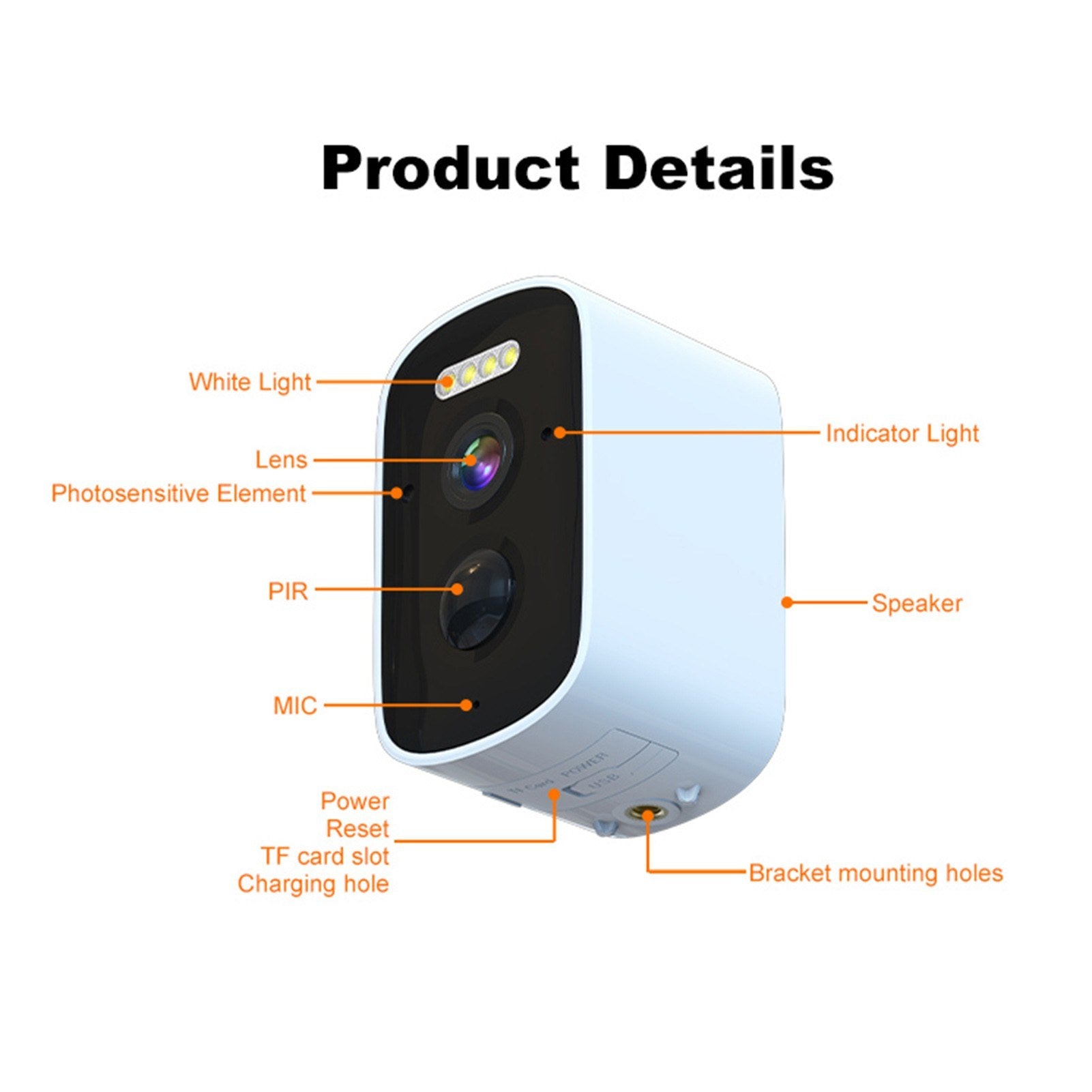 Solar Powered 2K 4MP Wireless Security Camera with WiFi and Wall Mount