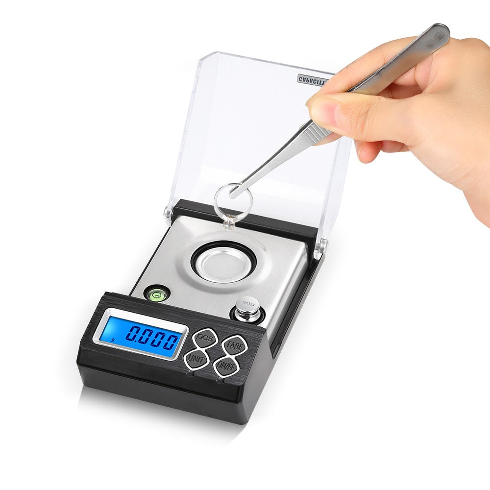 Professional Digital Milligram Scale - High Precision 0.001g with 20g / 30g / 50g Options