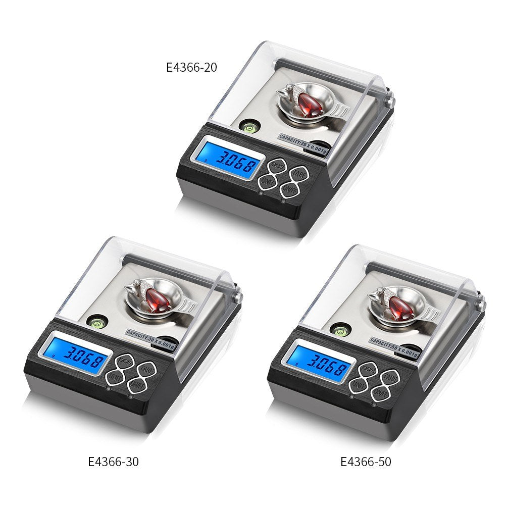 Professional Digital Milligram Scale - High Precision 0.001g with 20g / 30g / 50g Options