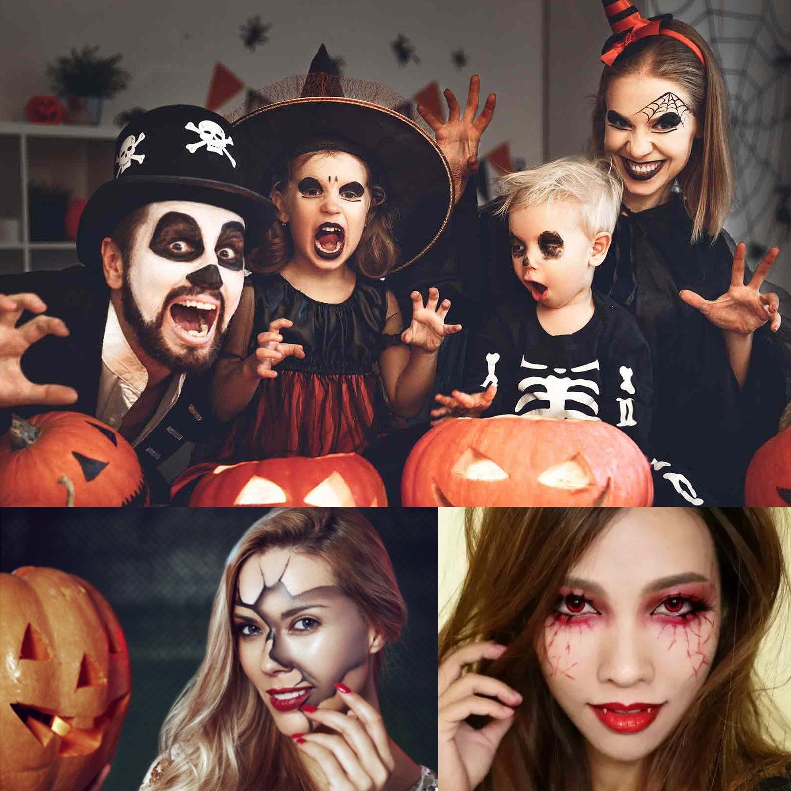 Hypoallergenic Face & Body Paint - Non-Toxic, Water-Based, Easy Clean | For Kids & Adults Halloween Cosplay Festival