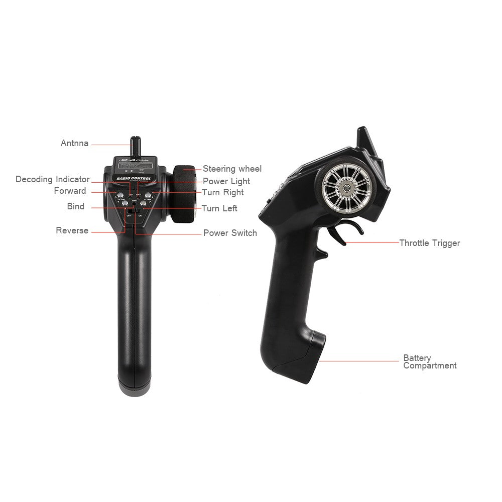 KYAMRC S600 1/22 4WD High-Speed 30KM/h Remote Control Pickup Truck RC Car