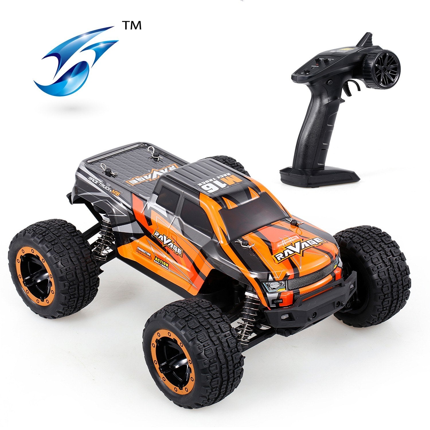 High-Speed 4WD RC Car 1/16 Scale - Linxtech 16889, 30km/h 2.4G