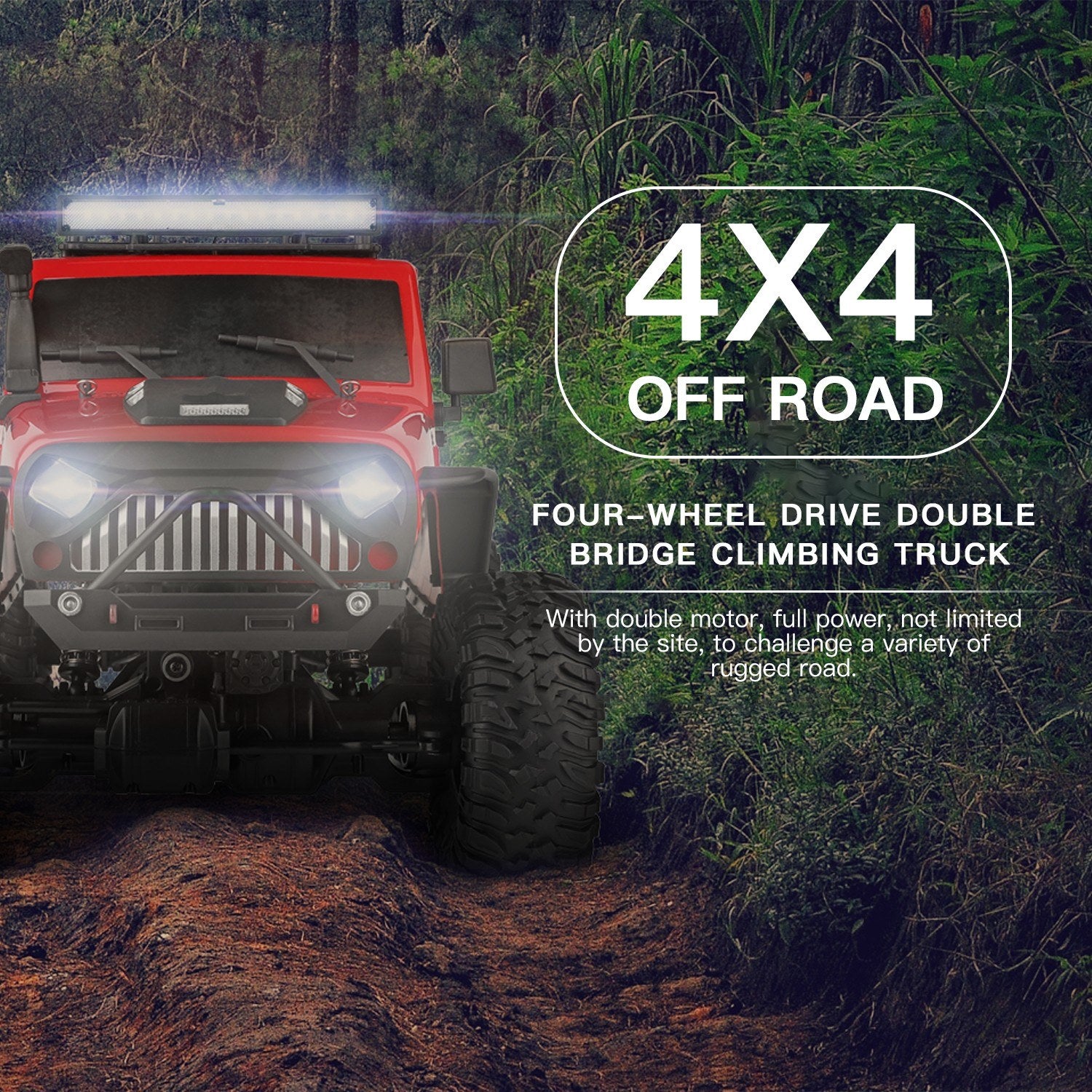 WLtoys 104311 1/10 4WD RC Jeep SUV Off-road Crawler with Brushed Motor