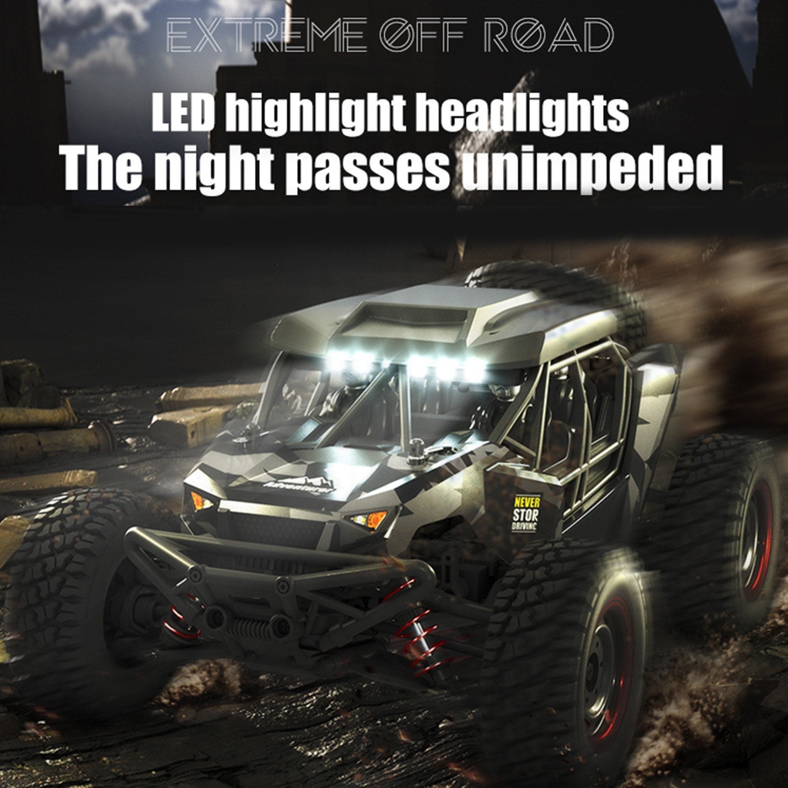 1:16 4WD 38km/h 2.4G Remote Control Off-Road Car Toy - SCY-16106