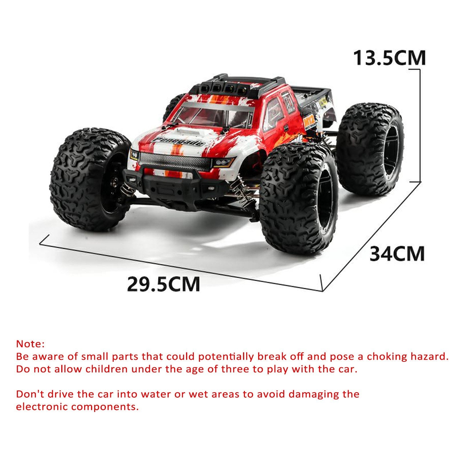 4WD 1:10 45km/h Brushless RC Off-Road Car with LED Lights