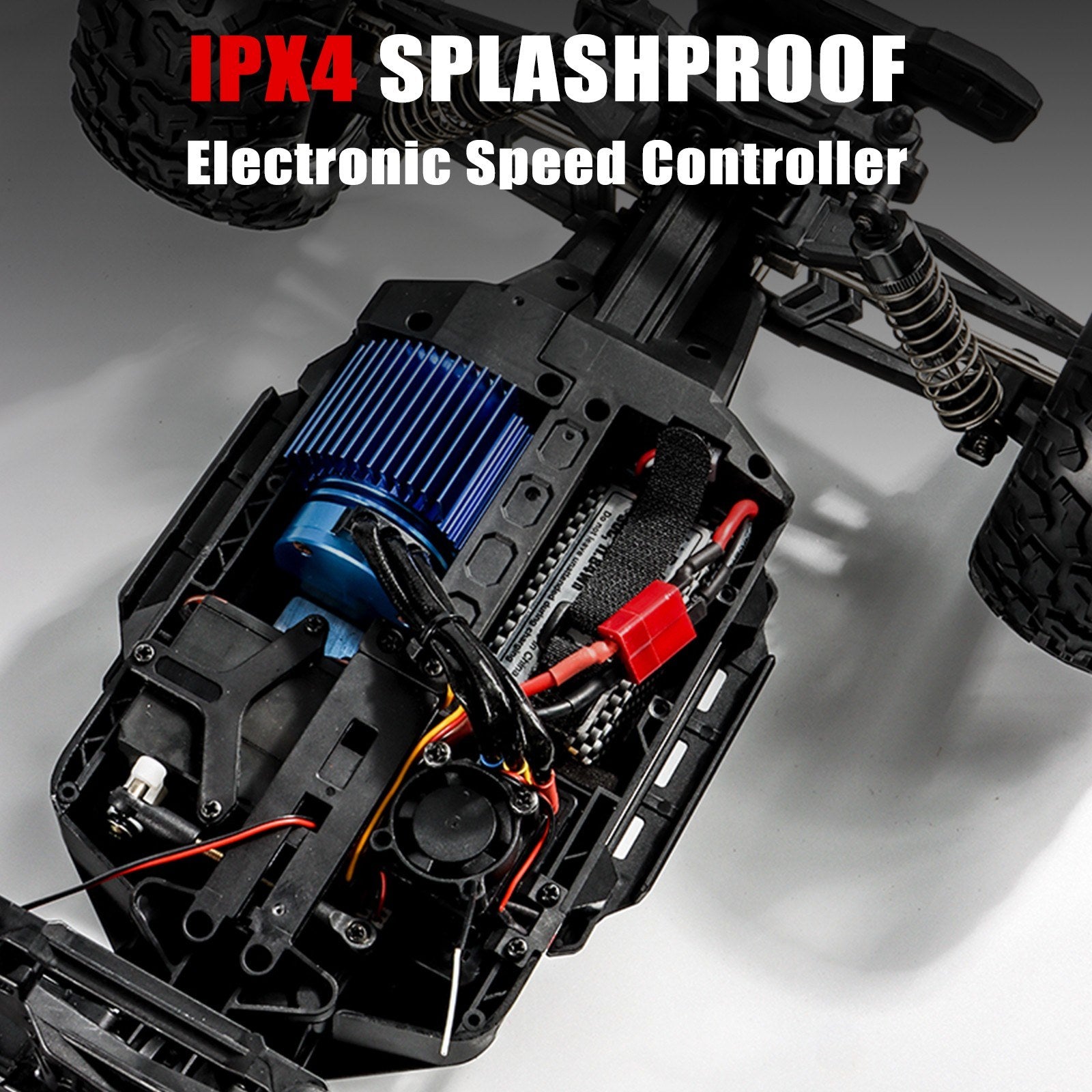 4WD 1:10 45km/h Brushless RC Off-Road Car with LED Lights