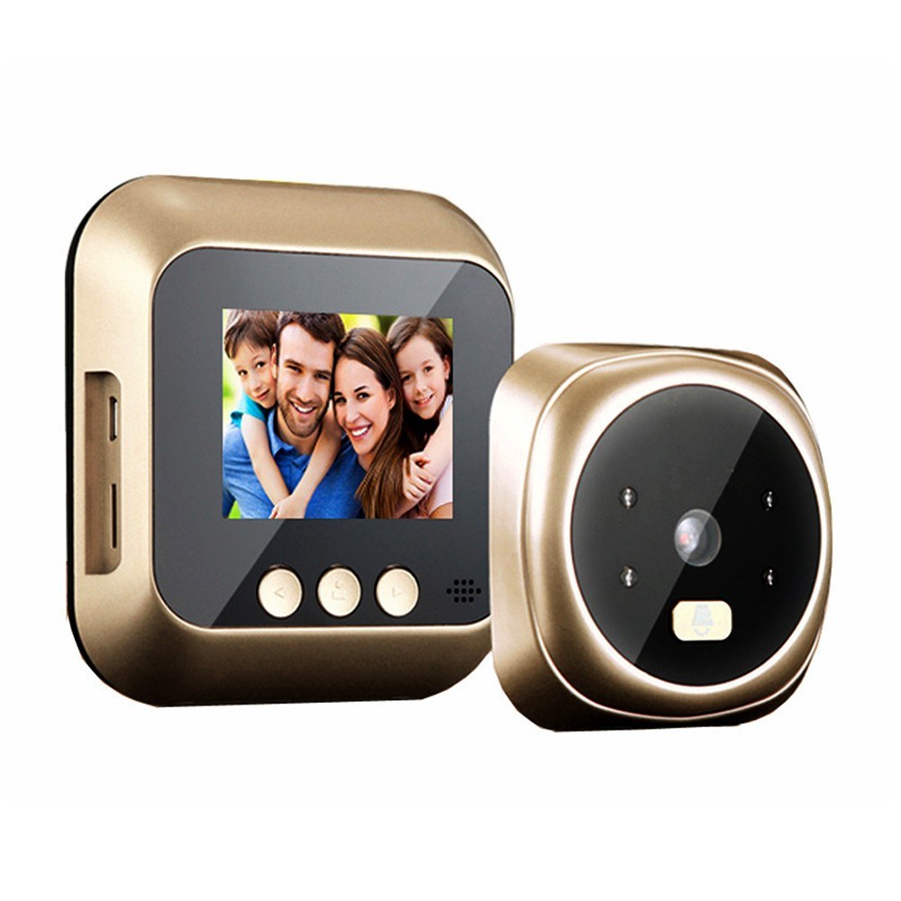 Wireless Door Viewer Camera with Monitor, Live View & Night Vision for Home Security (Battery Not Included)