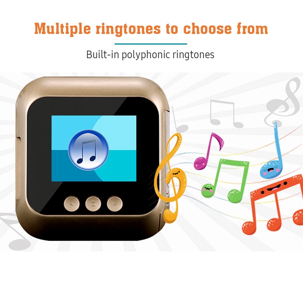 Wireless Door Viewer Camera with Monitor, Live View & Night Vision for Home Security (Battery Not Included)