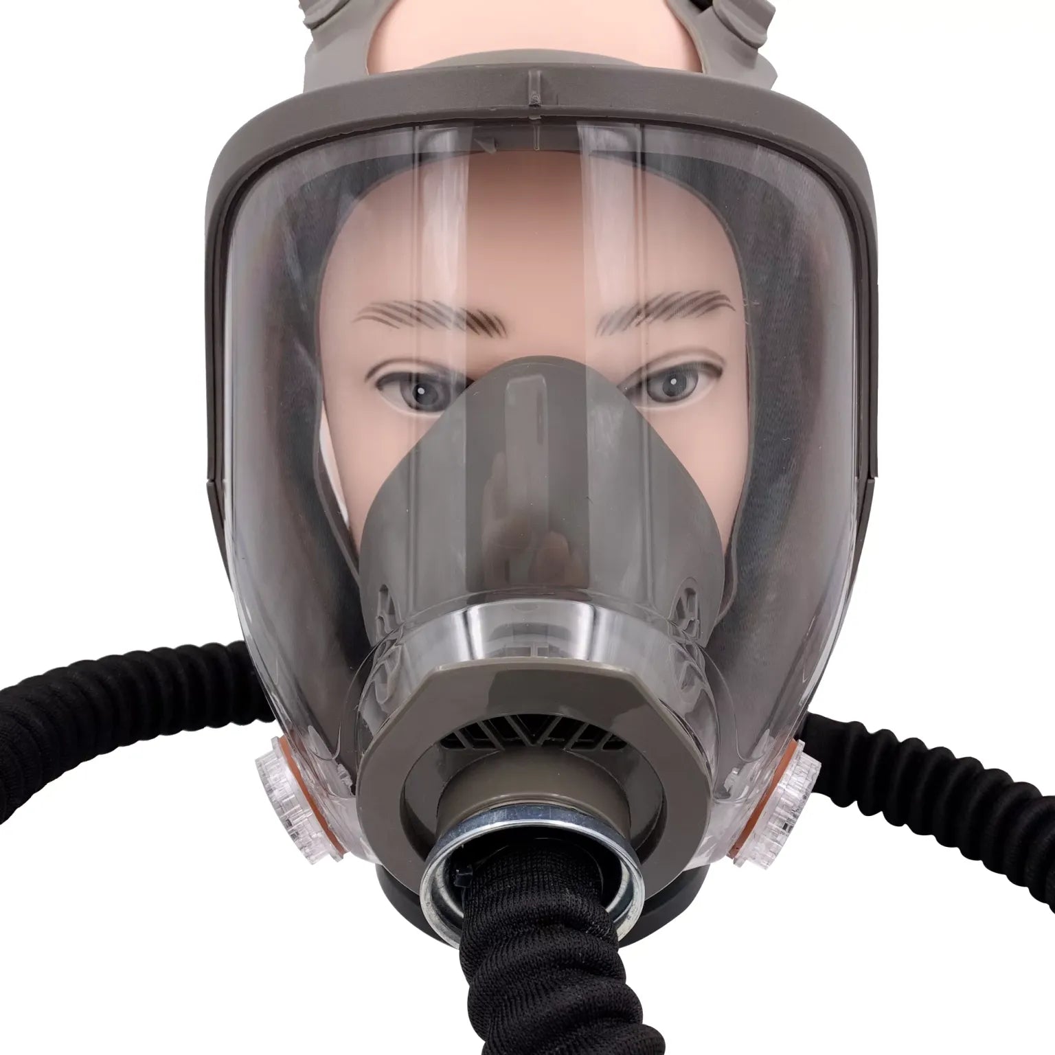 Electric Constant Flow Air Fed Respirator: Full Face Gas Mask for Spray Painting