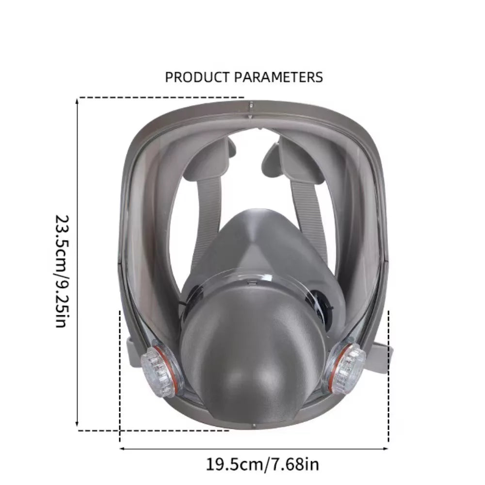 Electric Constant Flow Air Fed Respirator: Full Face Gas Mask for Spray Painting