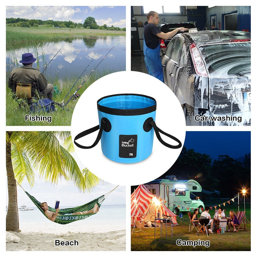 Waterproof Bucket with 12L/20L Capacity