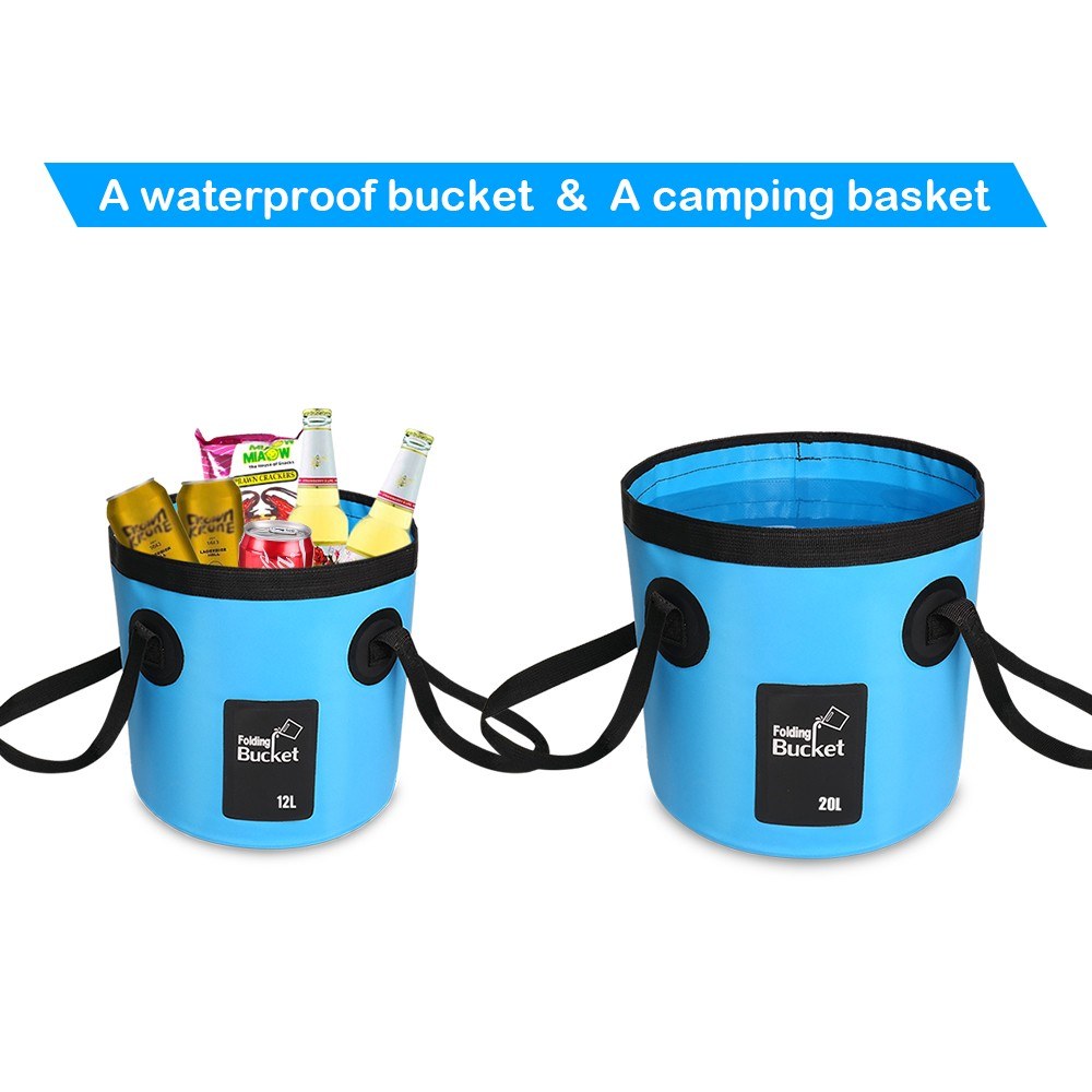 Waterproof Bucket with 12L/20L Capacity