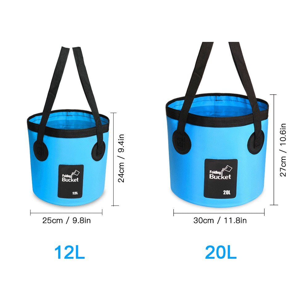 Waterproof Bucket with 12L/20L Capacity