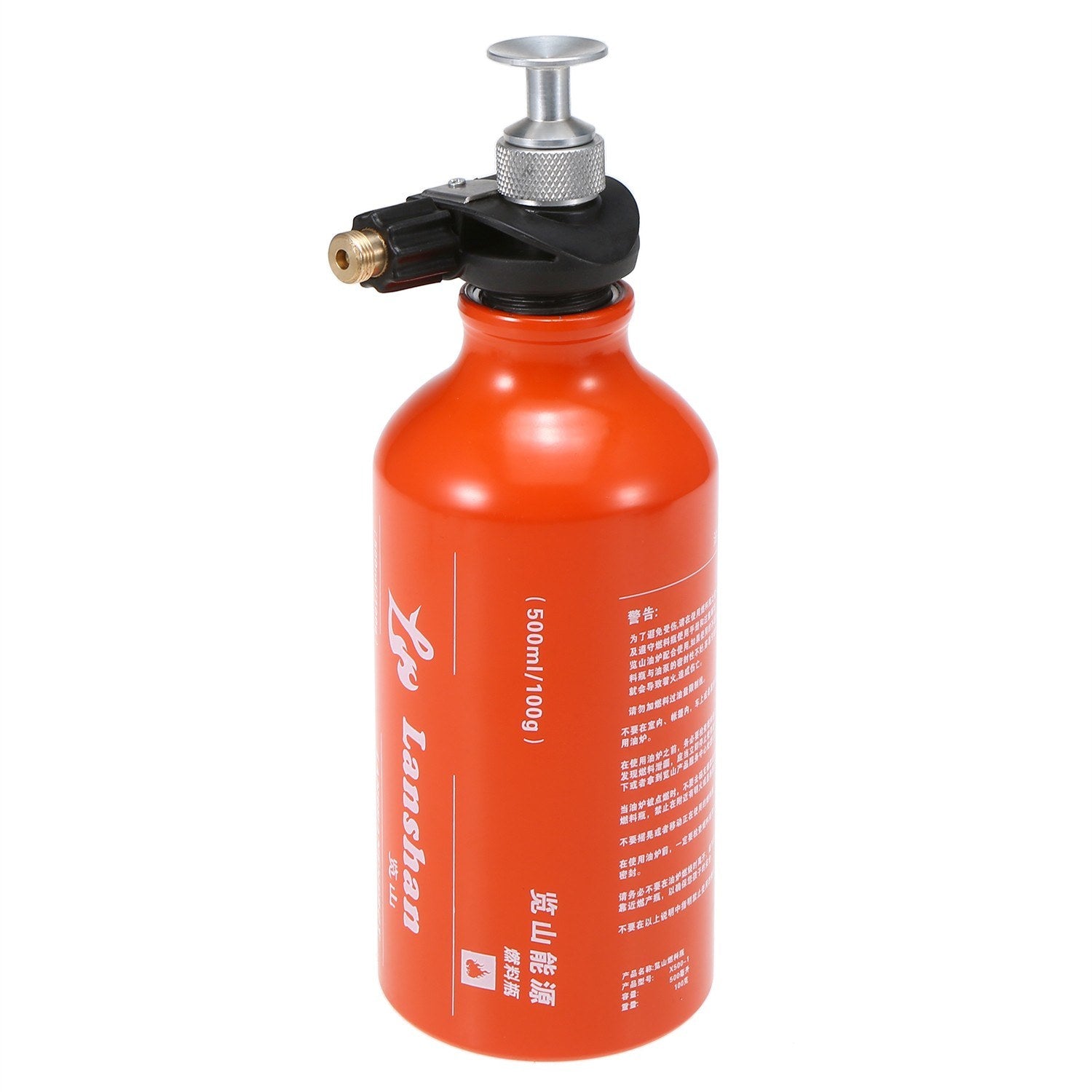 Multi-Fuel Camping Stove with 500ml Fuel Bottle for Gasoline, Diesel, and Alcohol