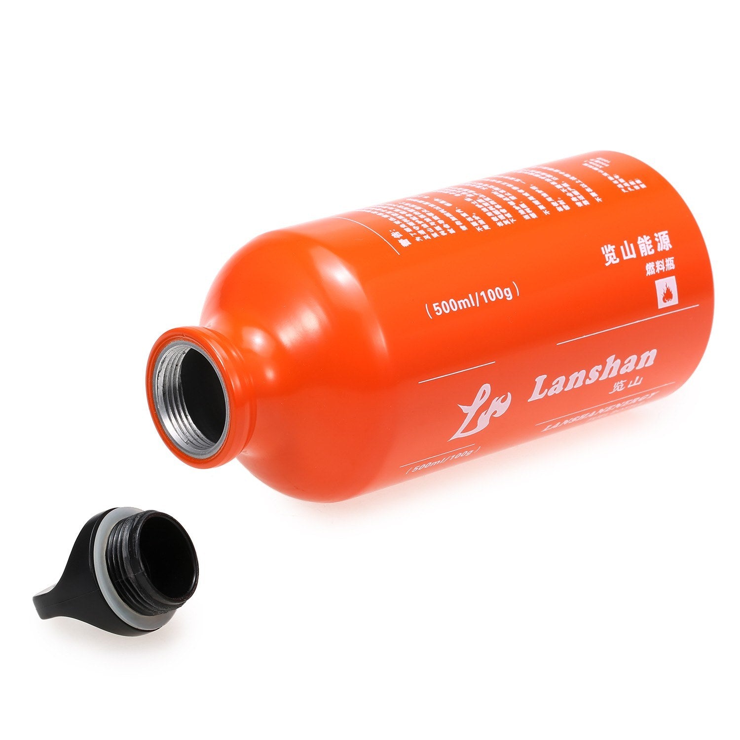 Multi-Fuel Camping Stove with 500ml Fuel Bottle for Gasoline, Diesel, and Alcohol