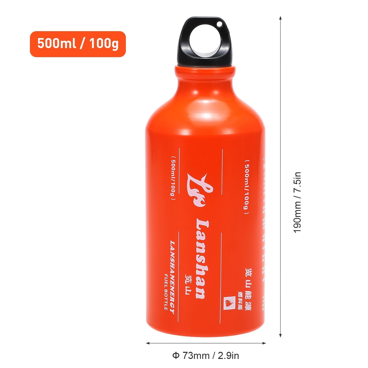 Multi-Fuel Camping Stove with 500ml Fuel Bottle for Gasoline, Diesel, and Alcohol