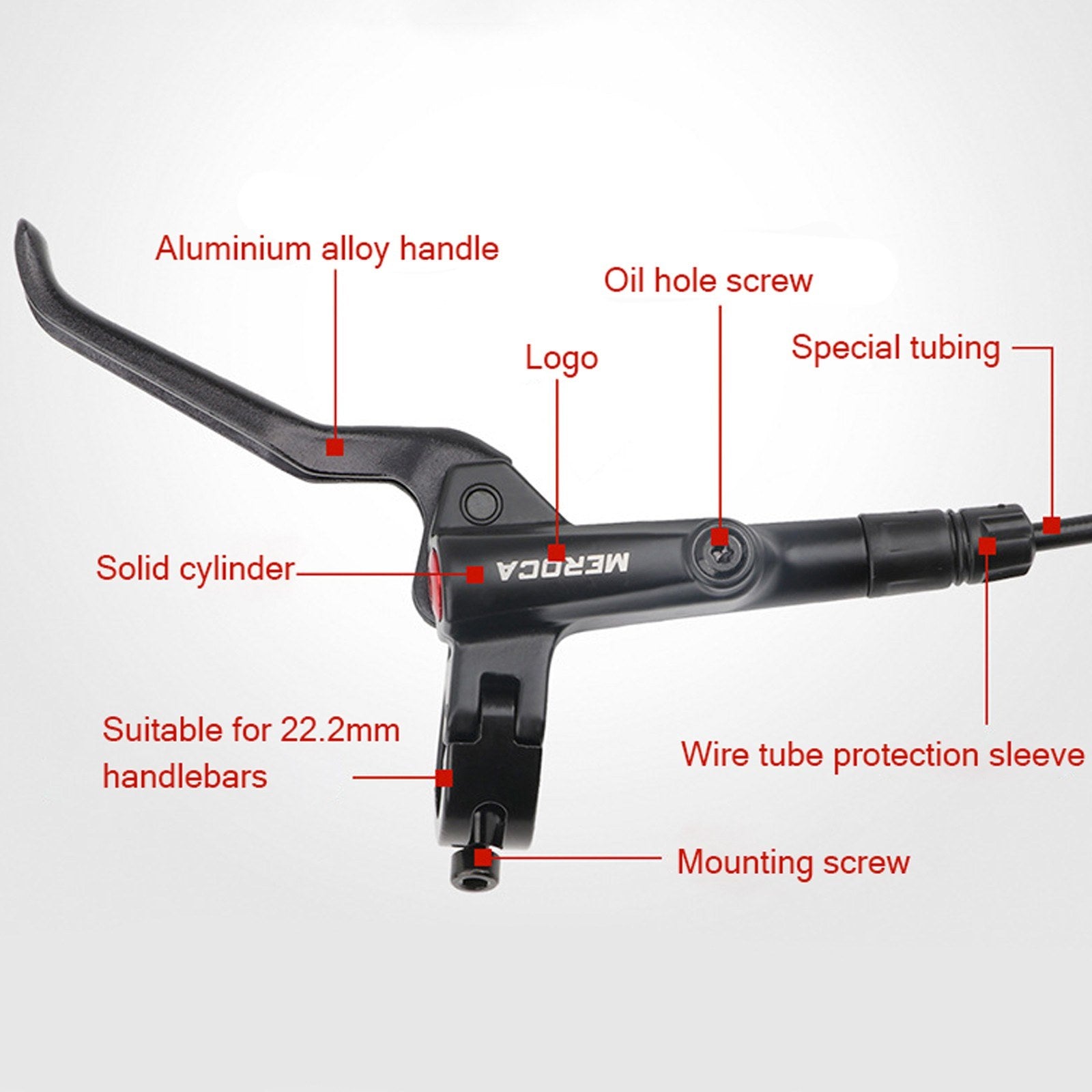 Hydraulic Disc Brake Set for Mountain Bikes: Front & Rear Calipers with Oil Brakes