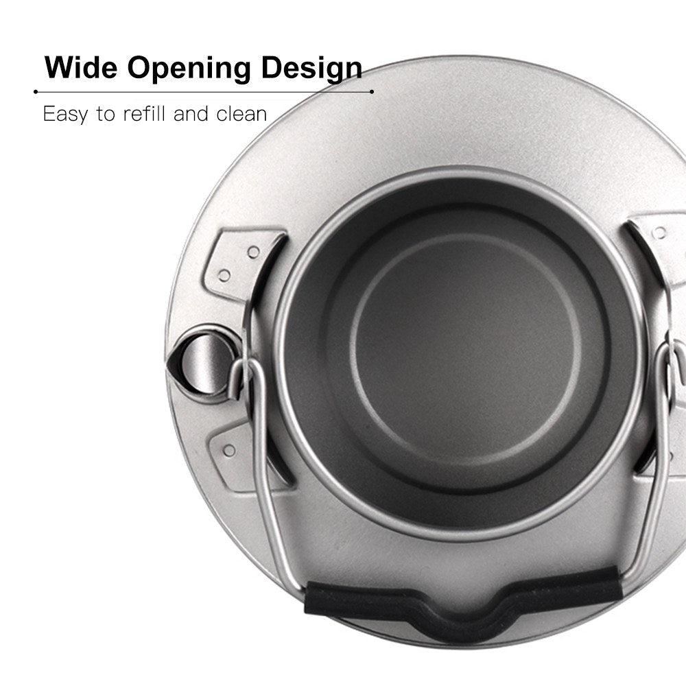 Lightweight TOMSHOO Titanium Tea & Coffee Kettle - 600ml/1000ml Camping Pot