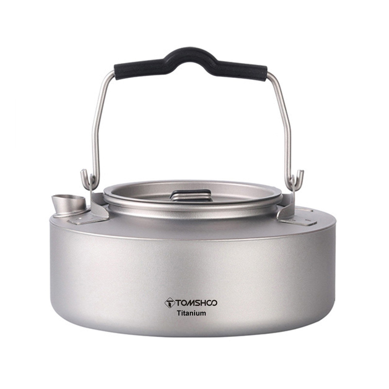 Lightweight TOMSHOO Titanium Tea & Coffee Kettle - 600ml/1000ml Camping Pot