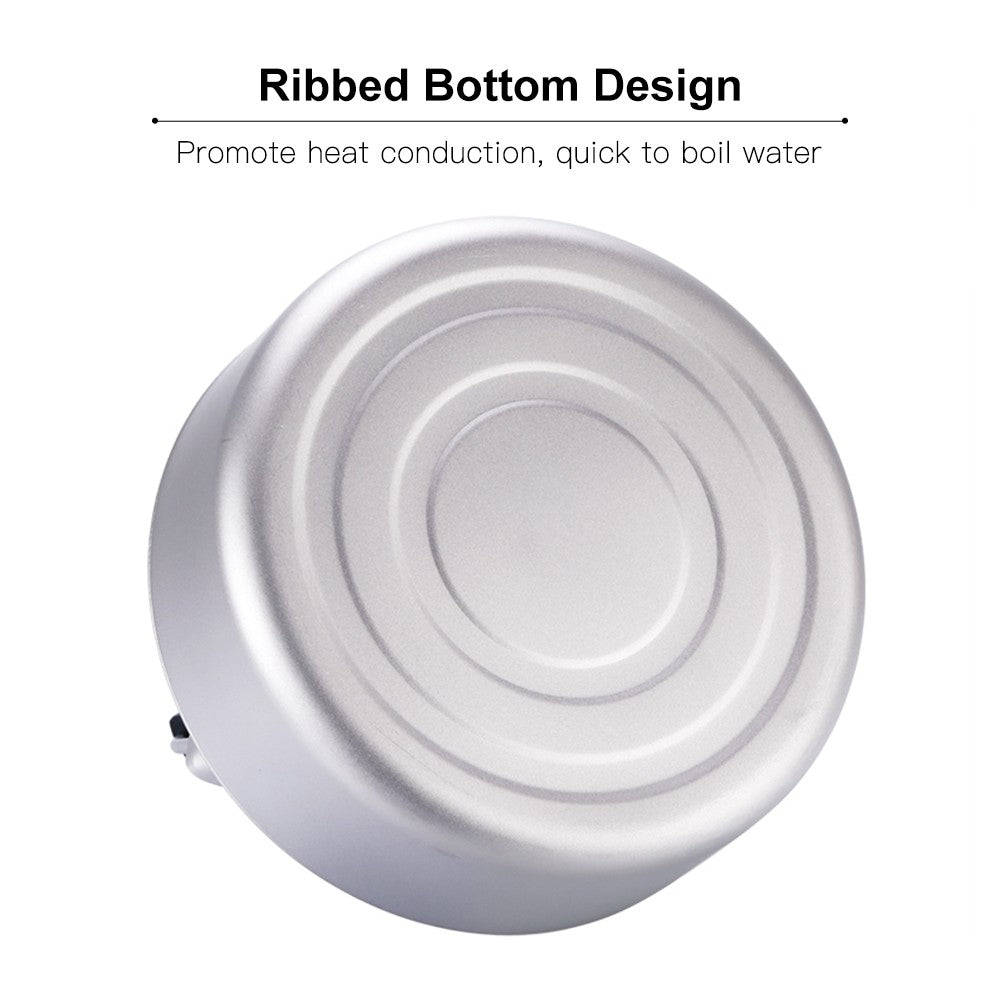 Lightweight TOMSHOO Titanium Tea & Coffee Kettle - 600ml/1000ml Camping Pot