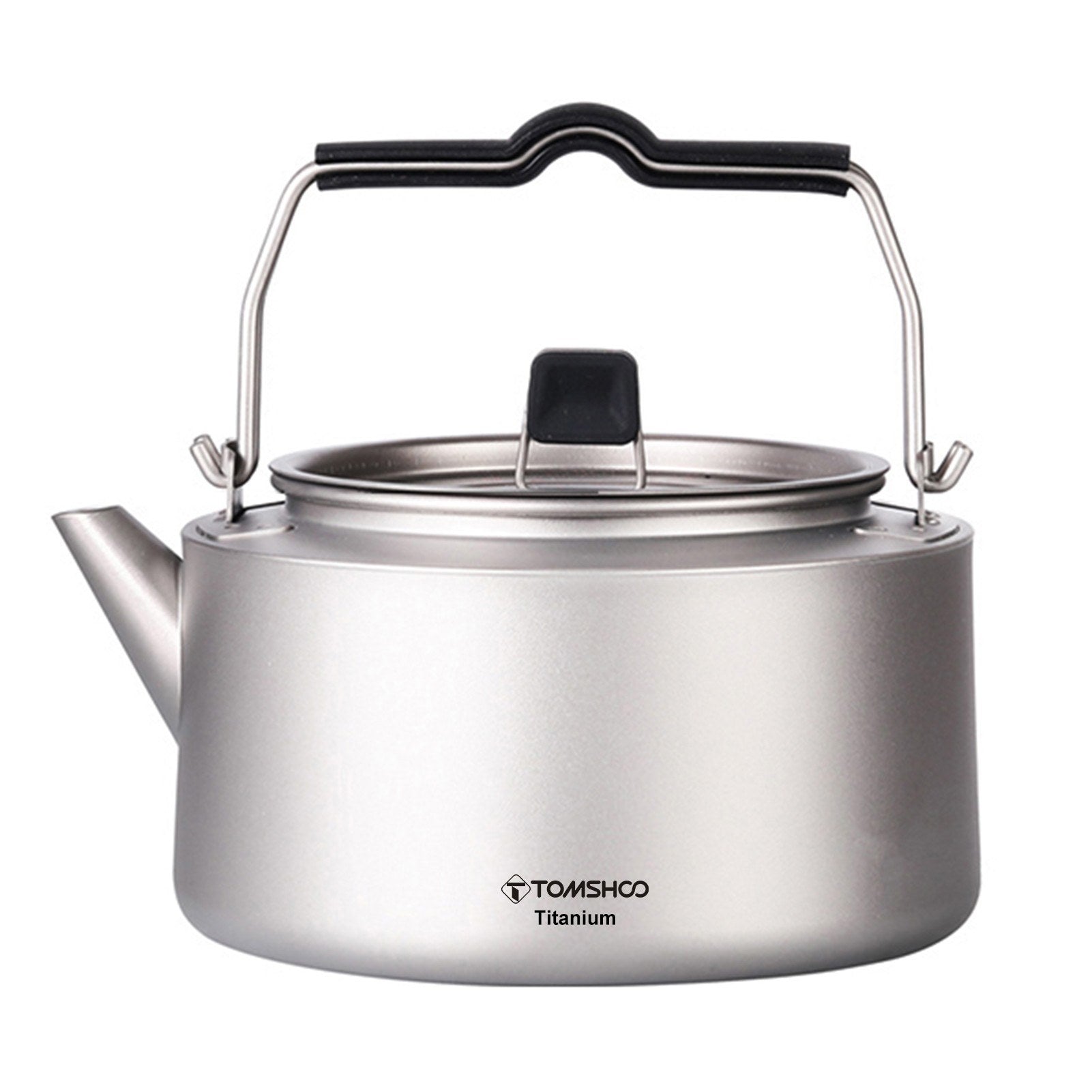Lightweight TOMSHOO Titanium Tea & Coffee Kettle - 600ml/1000ml Camping Pot