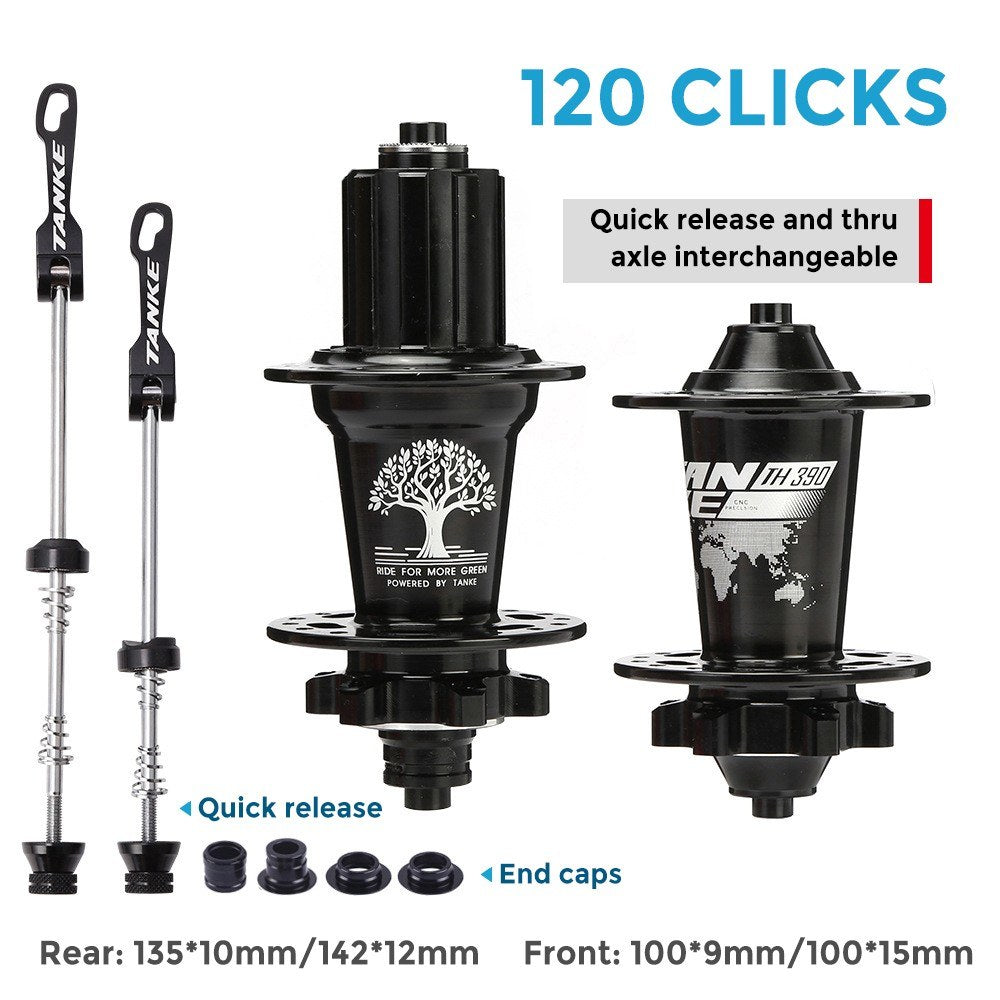 Quick Release 36-Hole Mountain Bike Hub Set with 6 Bearings