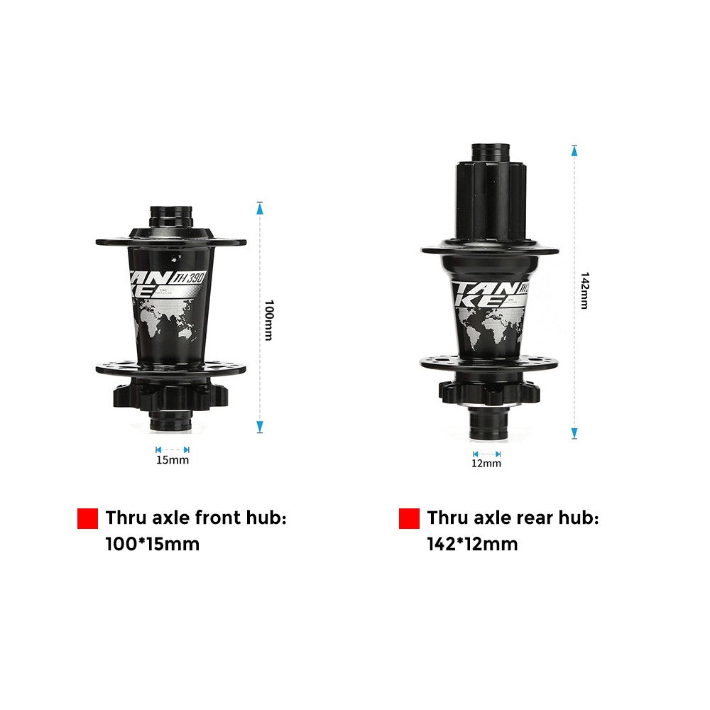 Quick Release 36-Hole Mountain Bike Hub Set with 6 Bearings