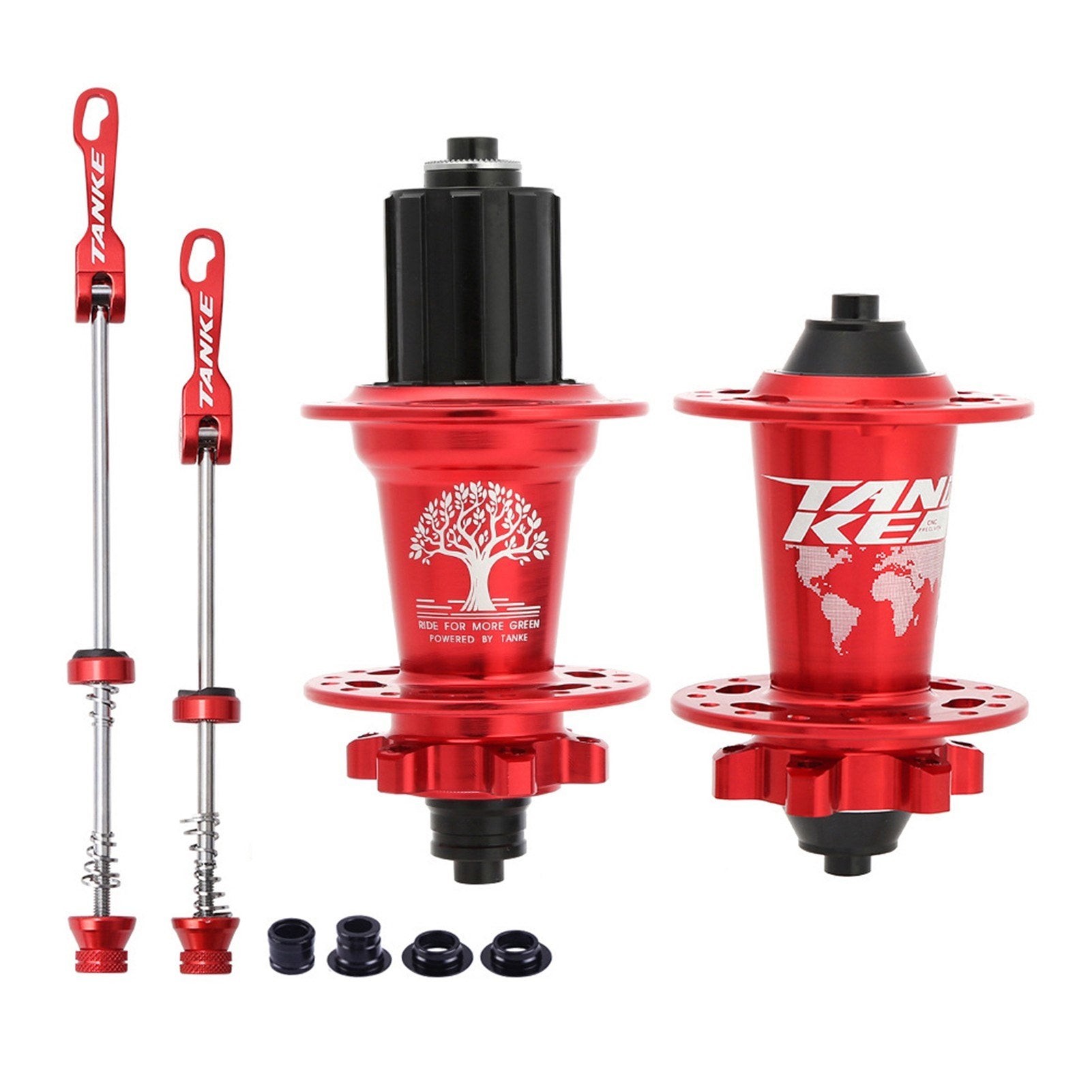 Quick Release 36-Hole Mountain Bike Hub Set with 6 Bearings