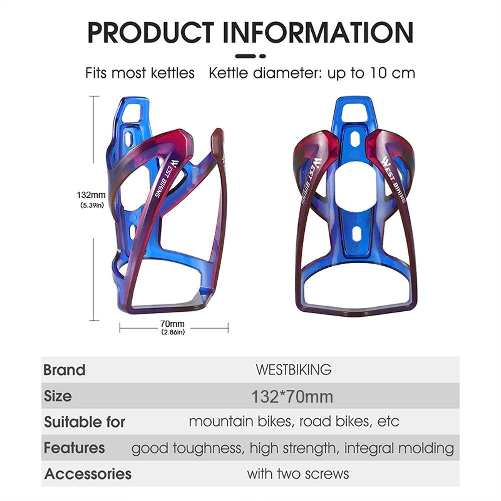 Ultralight PC Bicycle Bottle Cage - MTB & Road Bike Water Holder