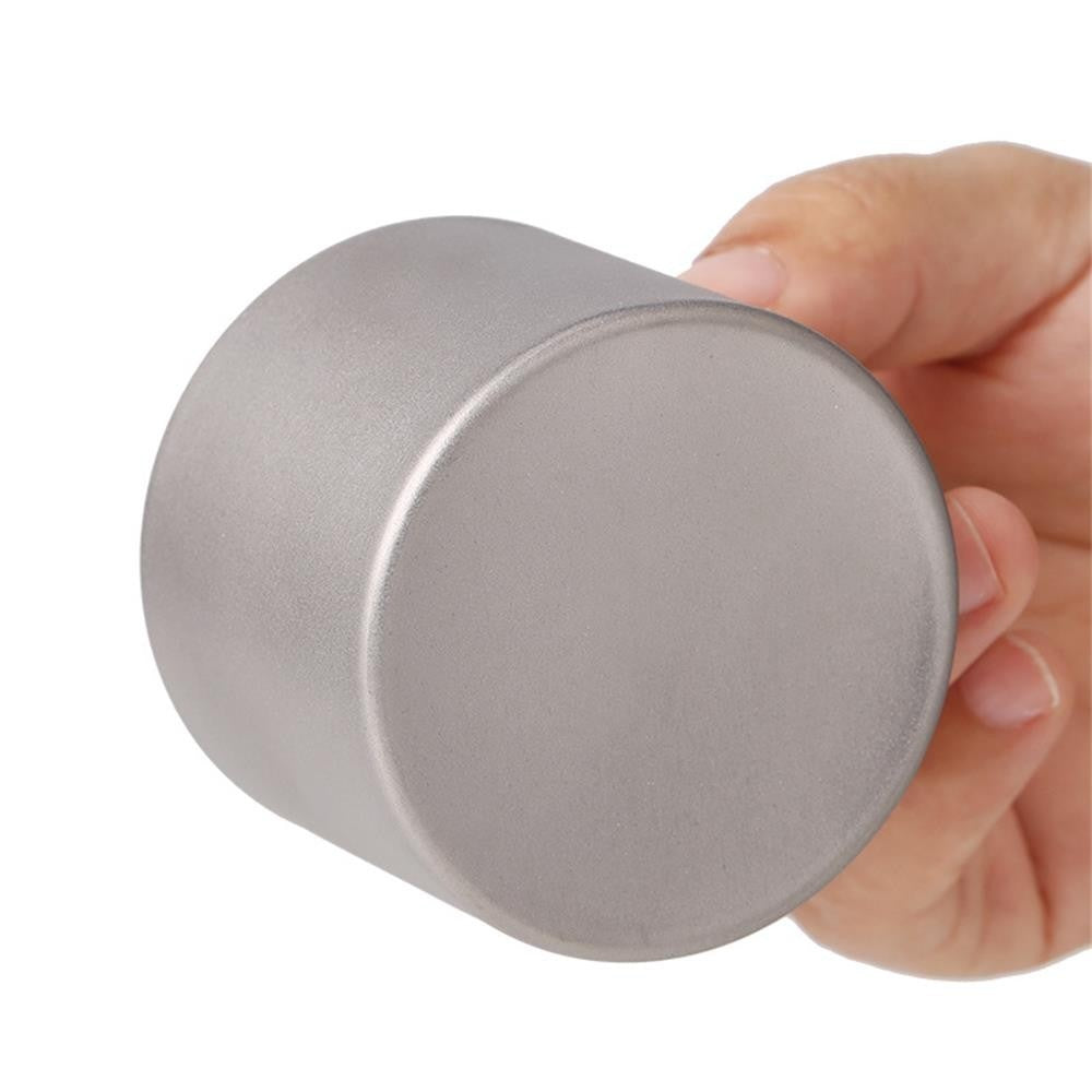 Titanium Mini Alcohol Stove with Cross Stand for Outdoor Camping, Backpacking, Hiking