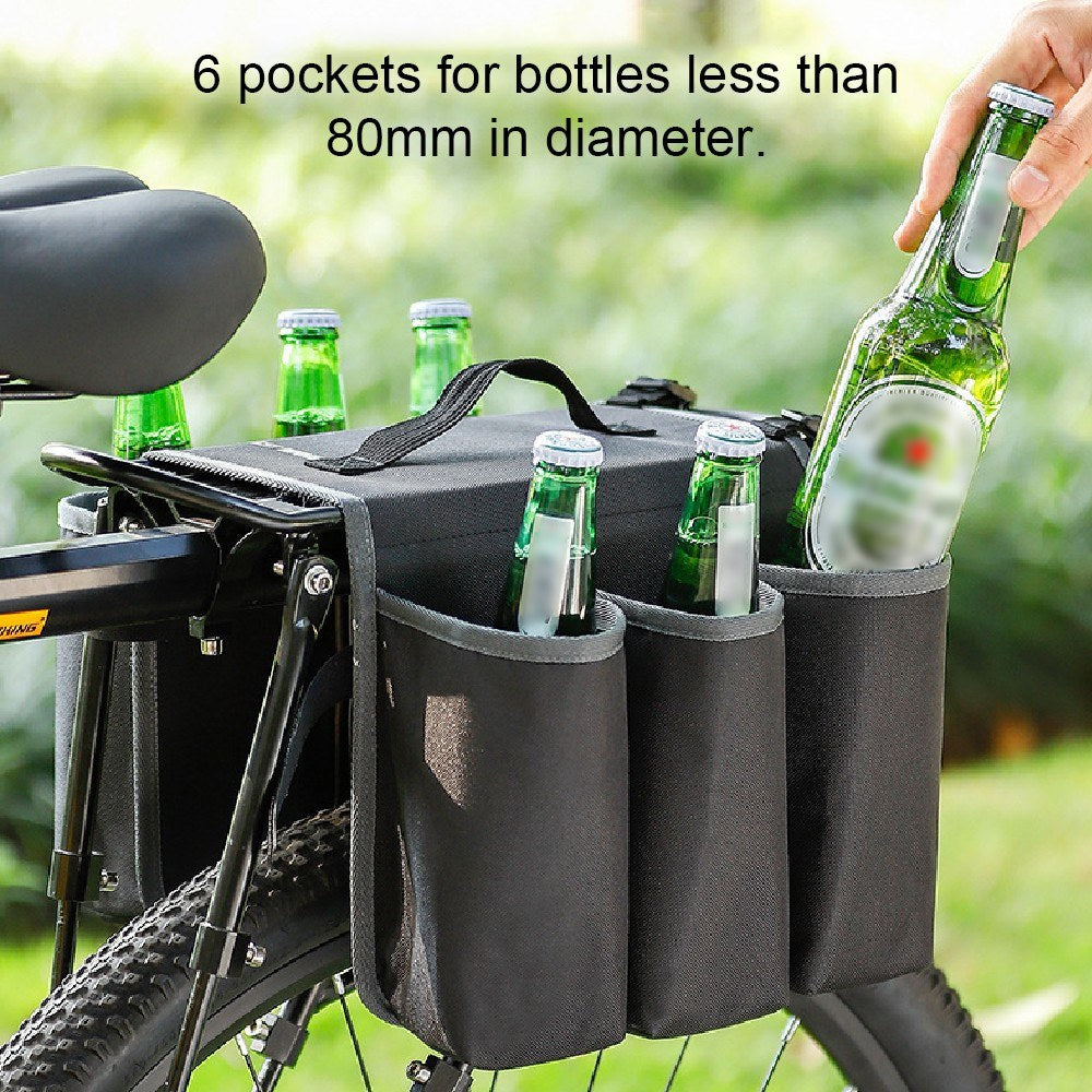 WEST BIKING Portable Bike Rear Seat Water Bottle Holder Bag