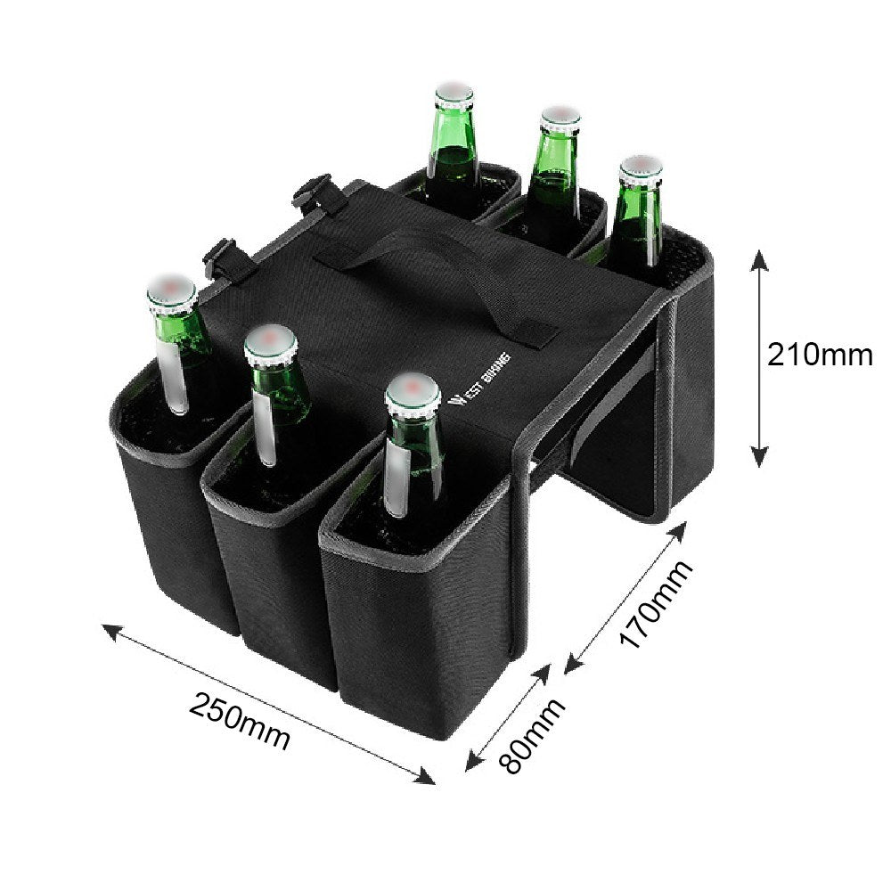 WEST BIKING Portable Bike Rear Seat Water Bottle Holder Bag