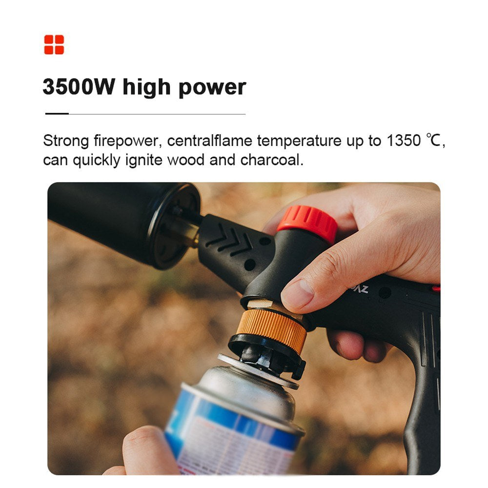 High Power Portable Outdoor Gas Torch for BBQ, Picnic & Charcoal Burning