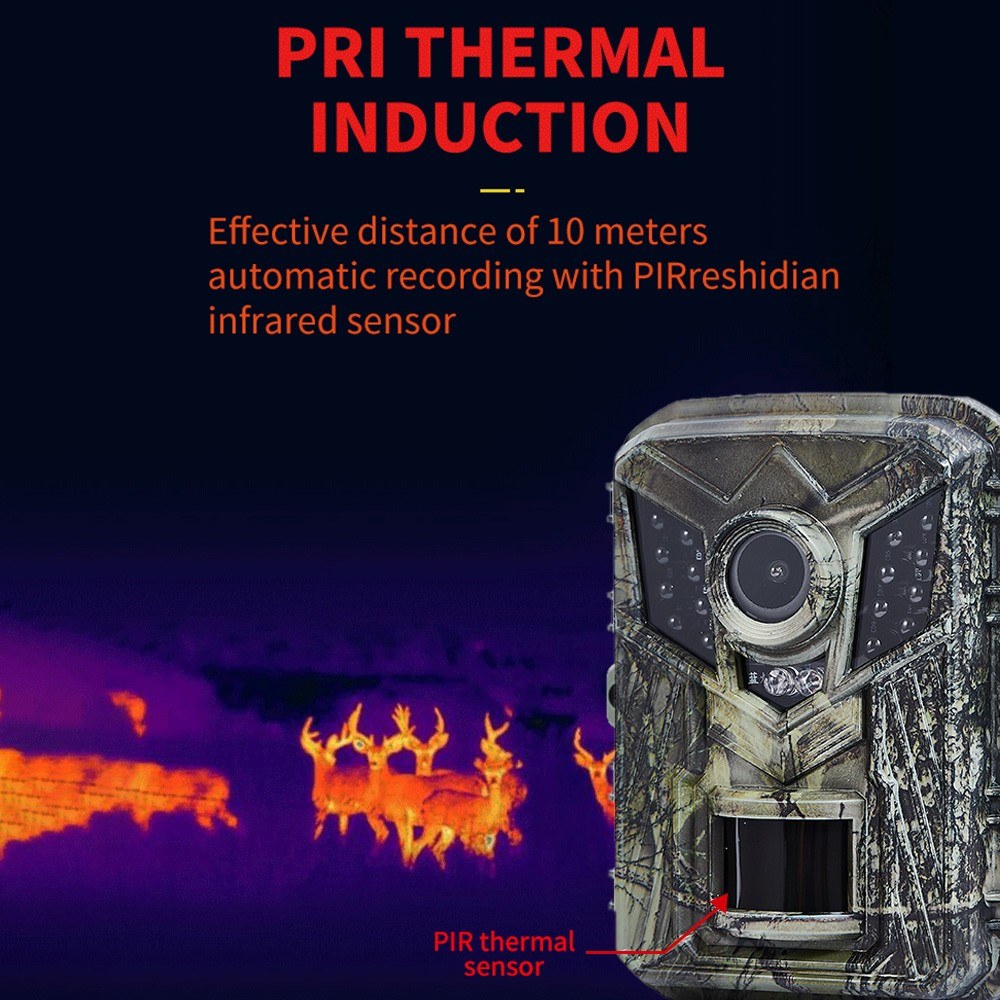 Wildlife Monitoring Trail Camera - IP66, 0.2s Trigger Speed, Night Vision