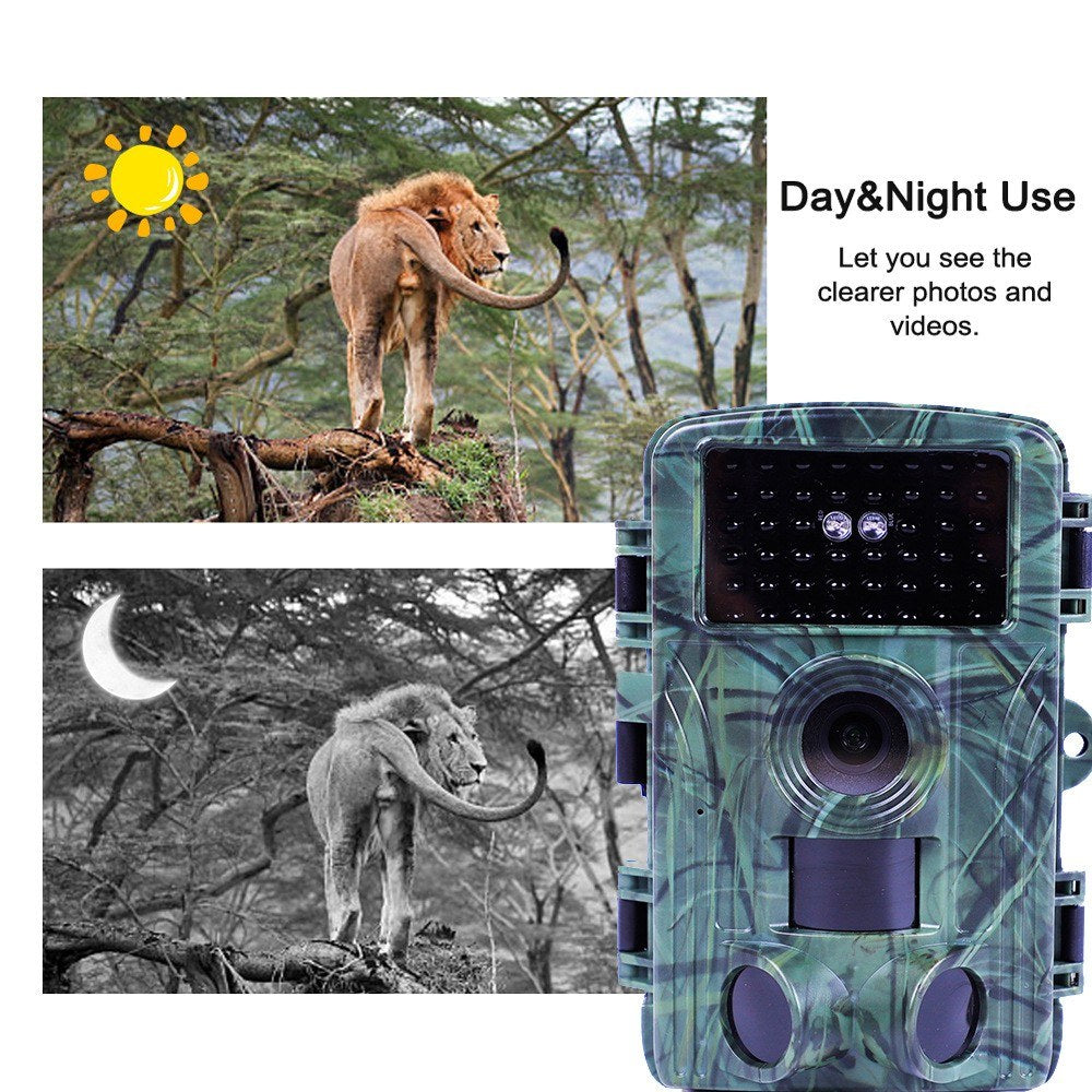 4K WiFi Wildlife Camera with 60MP Night Vision & 2-Inch Screen for Outdoor Monitoring