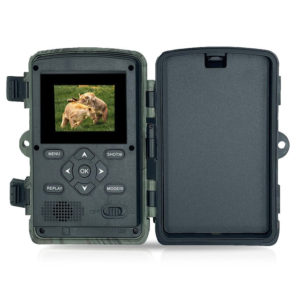 4K WiFi Wildlife Camera with 60MP Night Vision & 2-Inch Screen for Outdoor Monitoring